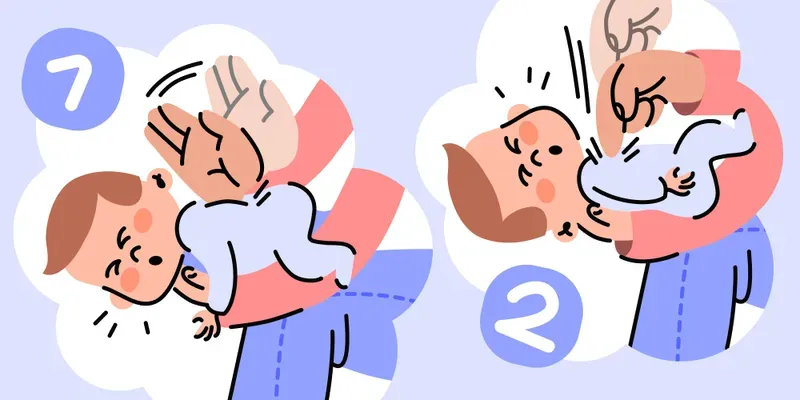 Первая помощь: ребенок подавился